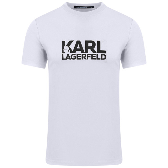 Karl Lagerfeld Λευκό T-shirt C Neck - 755087 554235