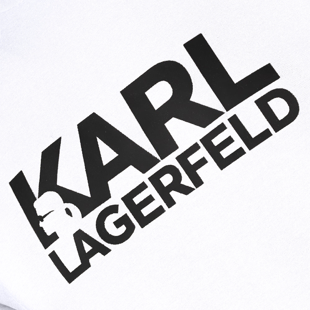 Karl Lagerfeld Λευκό T-shirt C Neck - 755087 554235