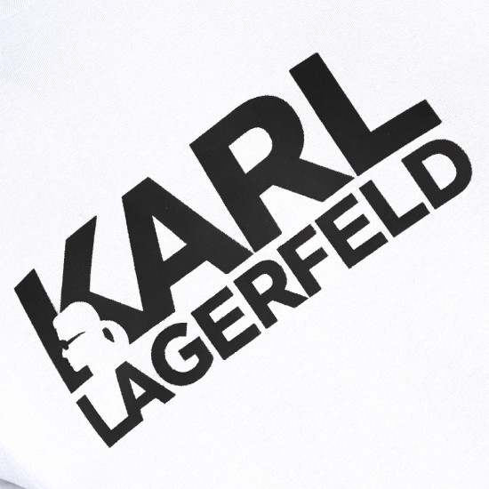 Karl Lagerfeld Λευκό T-shirt C Neck - 755087 554235