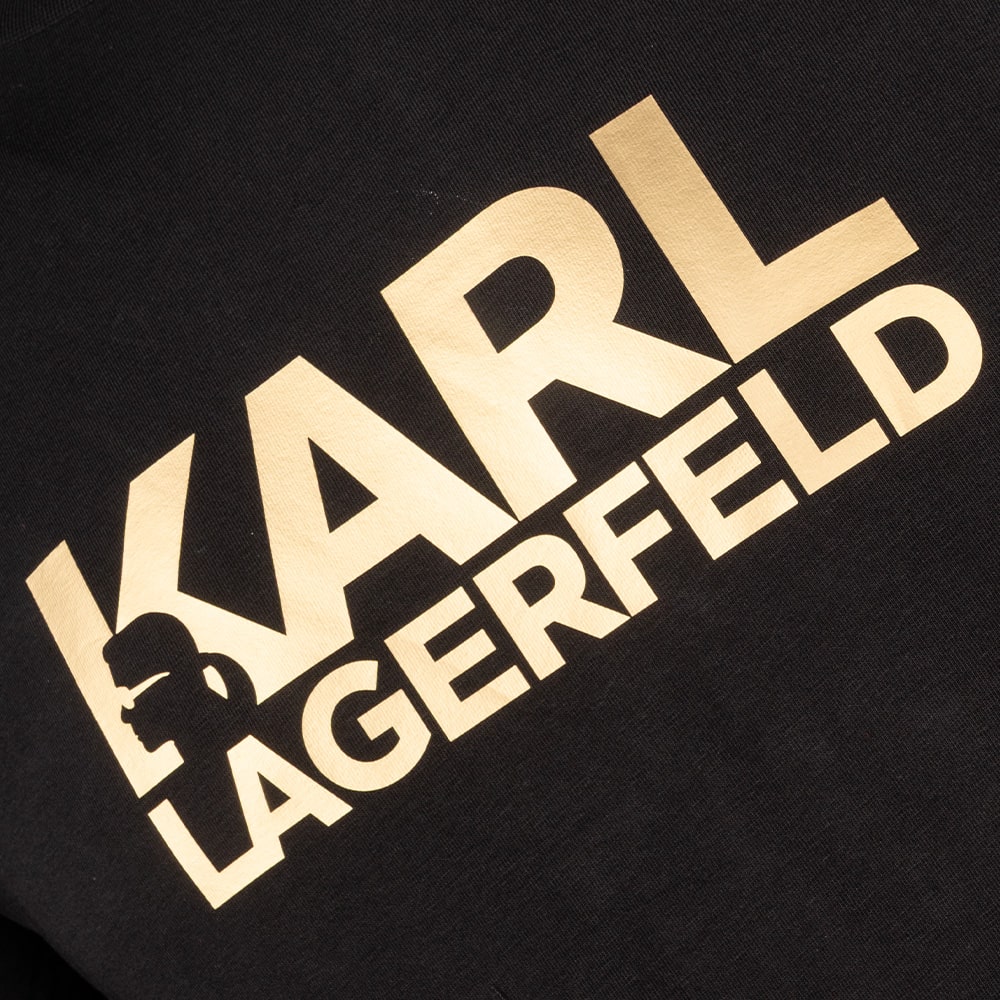 Karl Lagerfeld Μαύρο T-shirt C Neck - 755087 554235