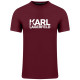 Karl Lagerfeld Μπορντό T-shirt C Neck - 755087 554235