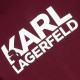 Karl Lagerfeld Μπορντό T-shirt C Neck - 755087 554235