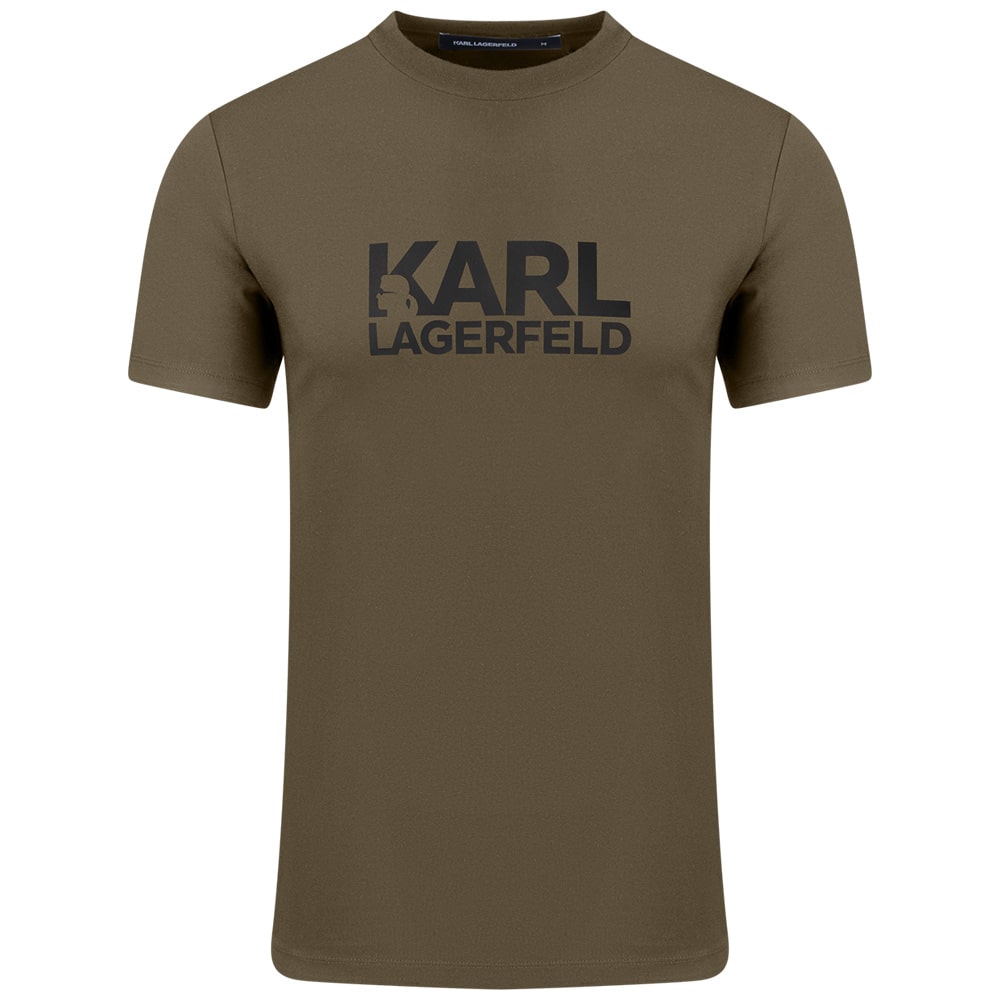 Karl Lagerfeld Λαδί T-shirt C Neck - 755087 554235