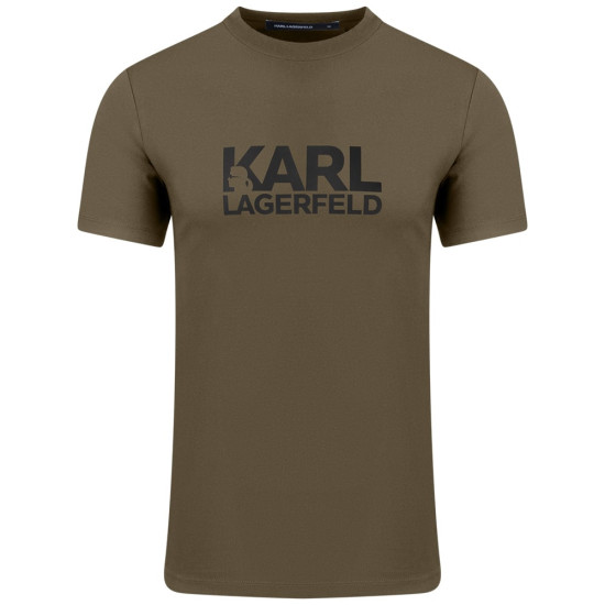 Karl Lagerfeld Λαδί T-shirt C Neck - 755087 554235