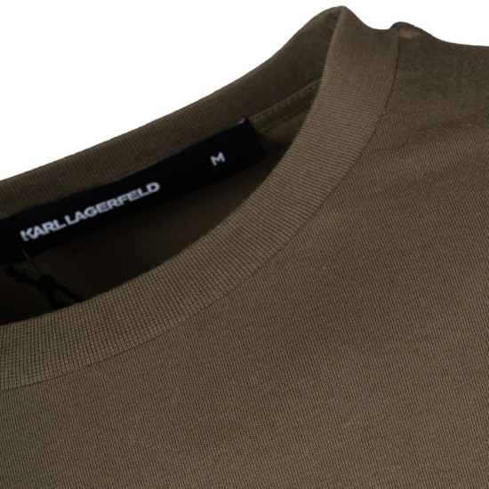 Karl Lagerfeld Λαδί T-shirt C Neck - 755087 554235