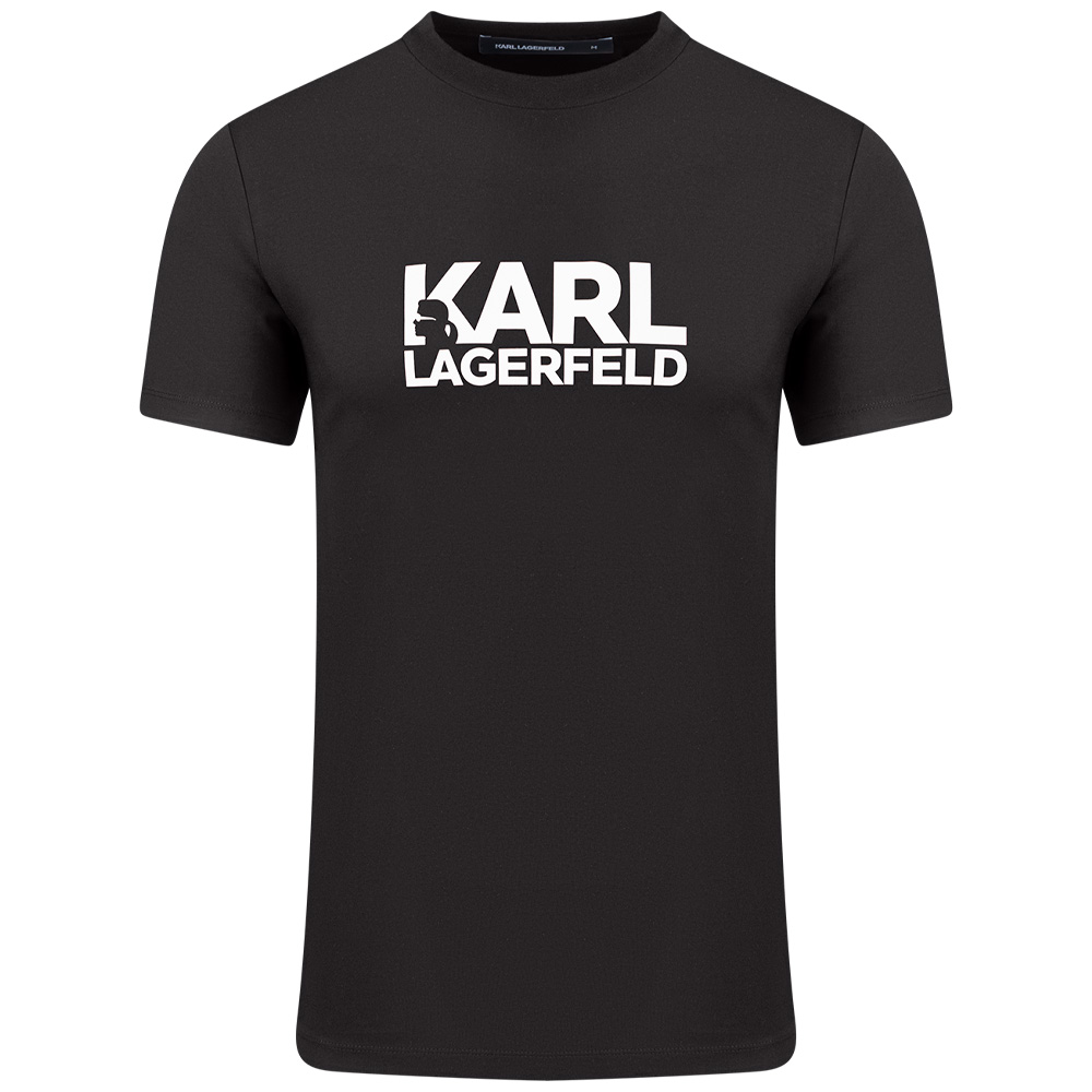 Karl Lagerfeld Μαύρο T-shirt C Neck - 755087 554235