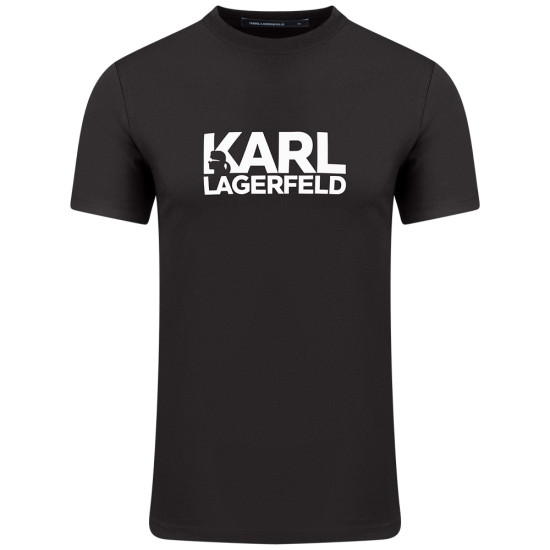 Karl Lagerfeld Μαύρο T-shirt C Neck - 755087 554235