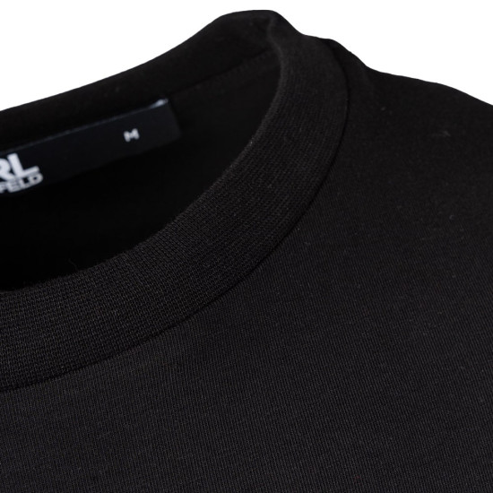 Karl Lagerfeld T-shirt Round Neck 755086 531221 Μαύρο
