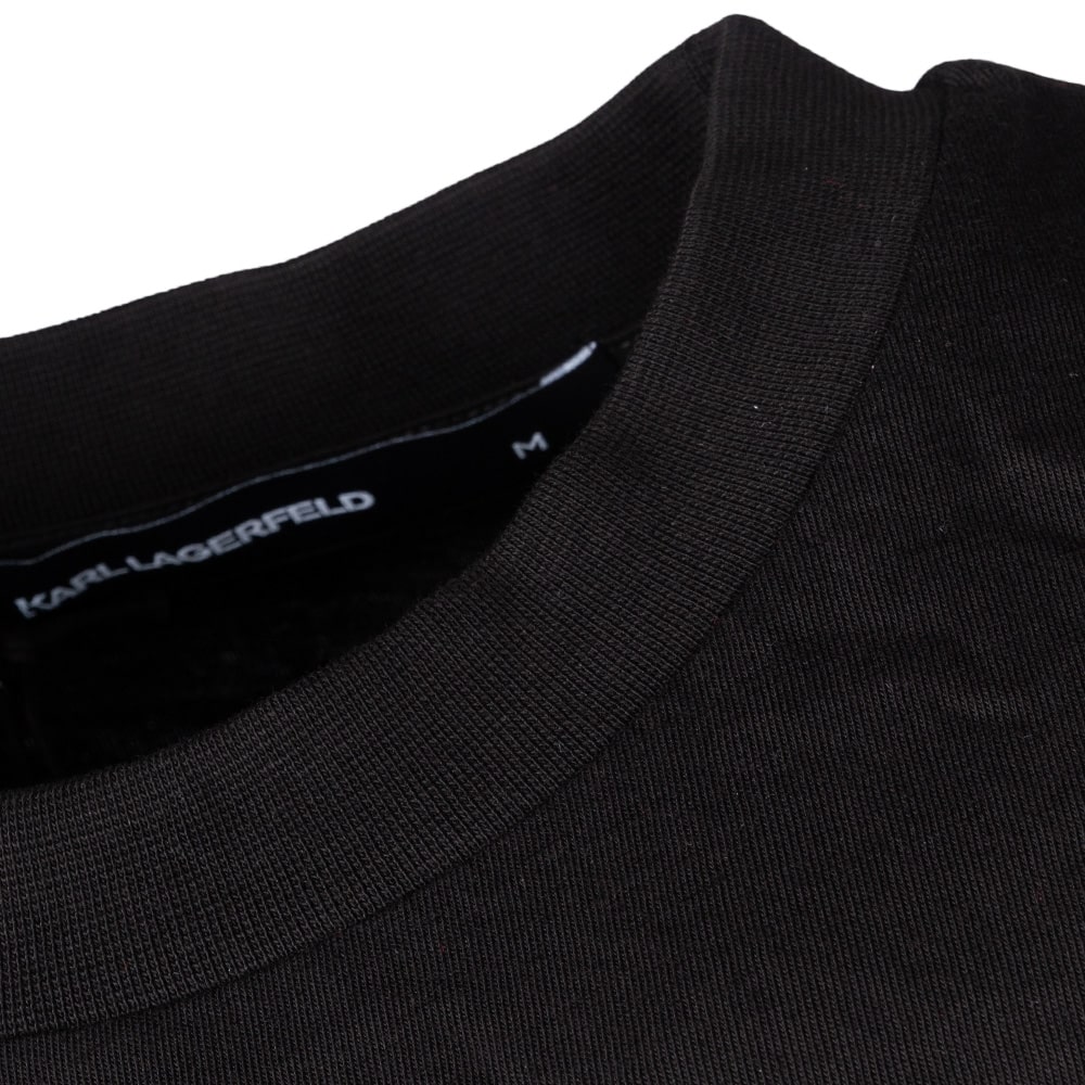 Karl Lagerfeld Μαύρο T-shirt C Neck - 755143 553225