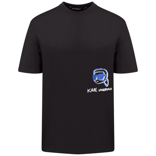 Karl Lagerfeld Μαύρο T-shirt C Neck - 755144 553225