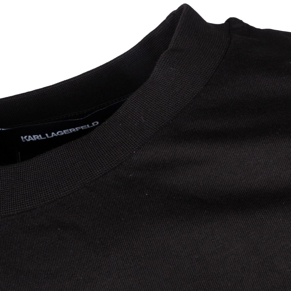 Karl Lagerfeld Μαύρο T-shirt C Neck - 755144 553225