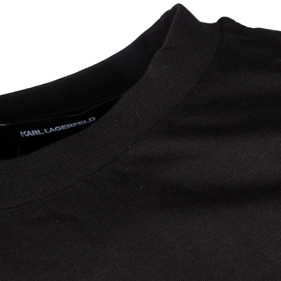 Karl Lagerfeld Μαύρο T-shirt C Neck - 755144 553225