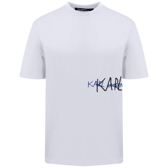 Karl Lagerfeld Λευκό T-shirt C Neck - 755145 553225