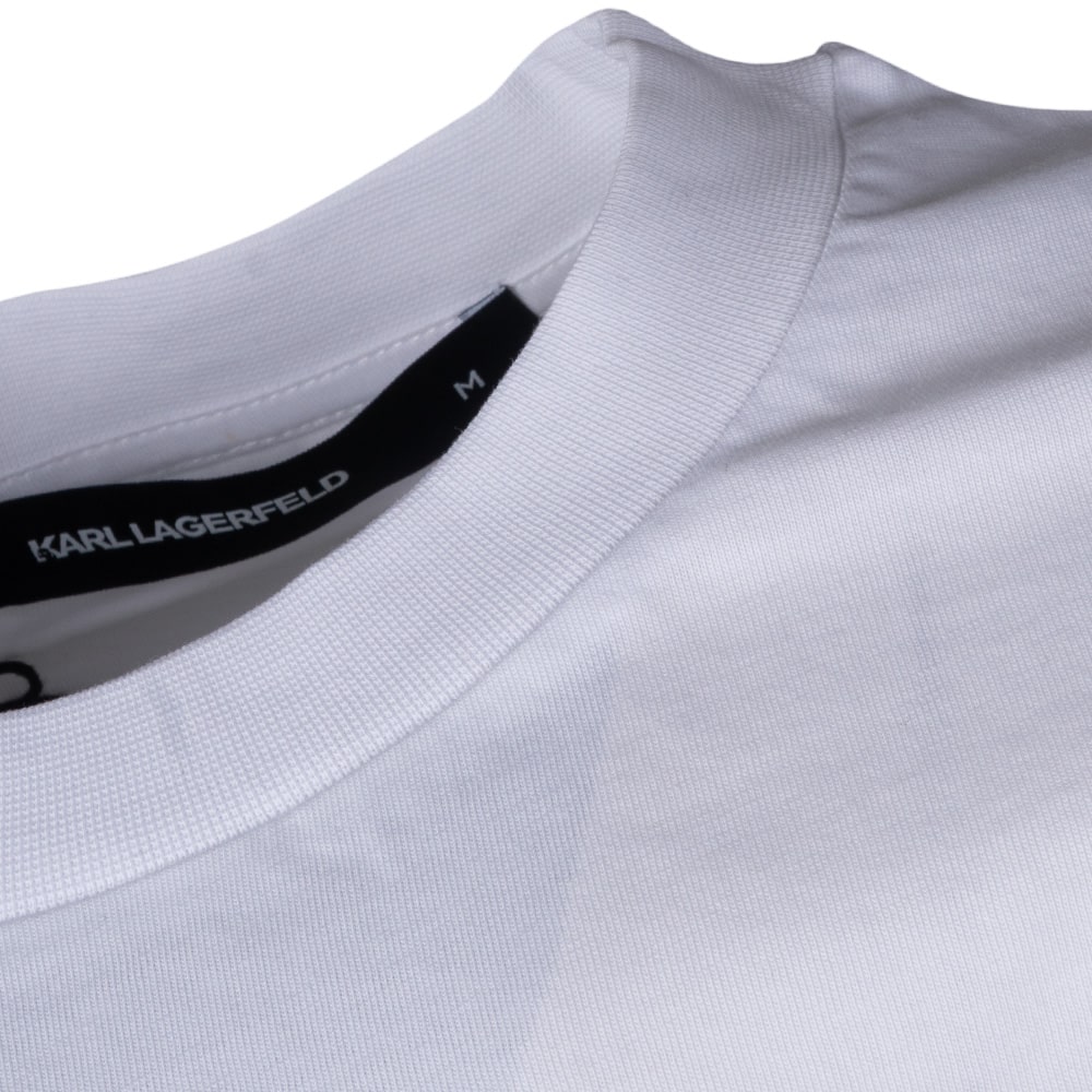 Karl Lagerfeld Λευκό T-shirt C Neck - 755145 553225