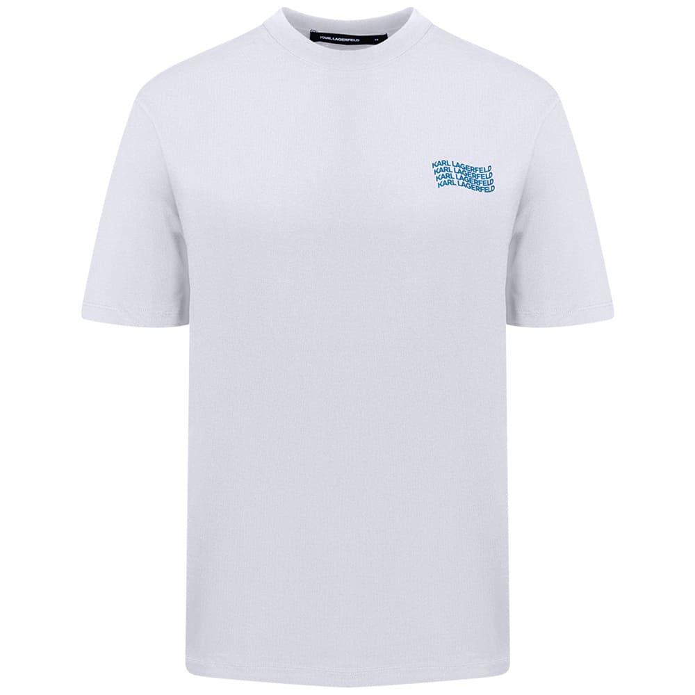 Karl Lagerfeld Λευκό T-shirt C Neck - 755145 562224