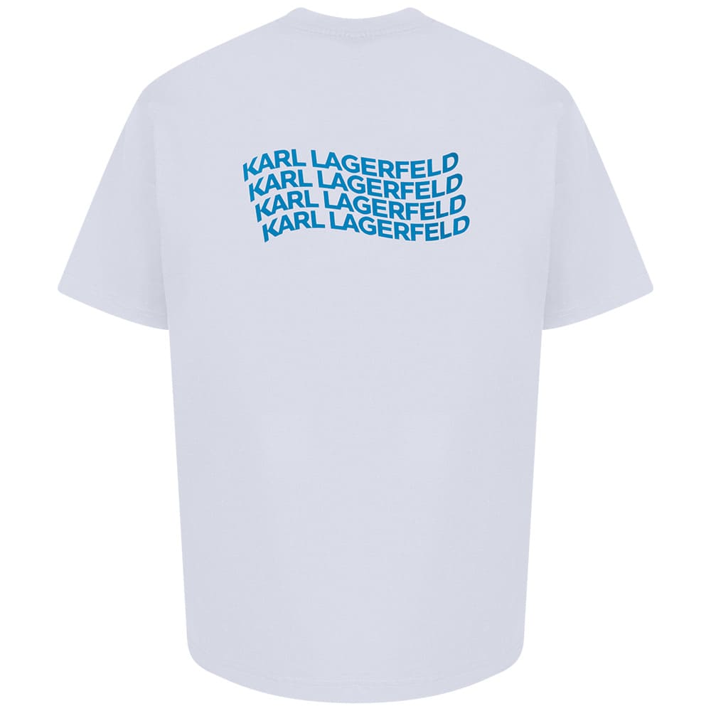 Karl Lagerfeld Λευκό T-shirt C Neck - 755145 562224