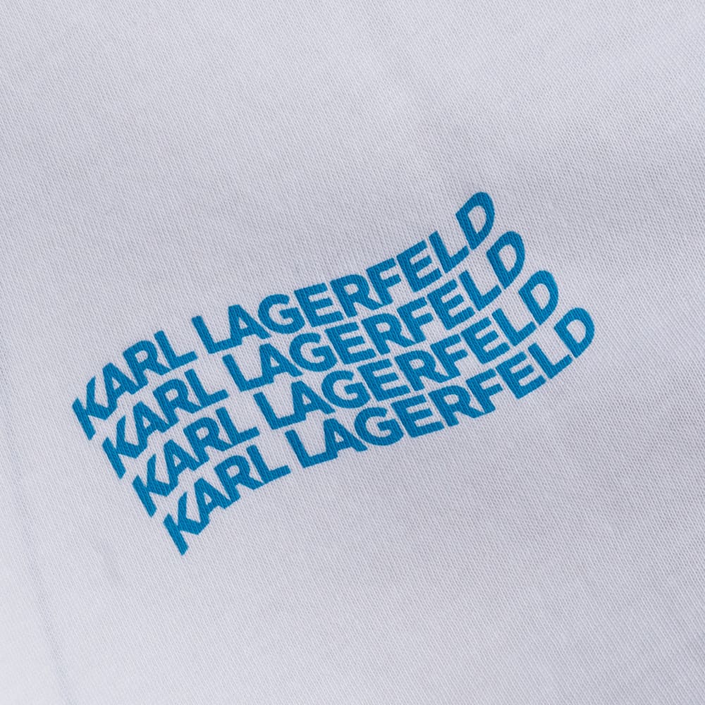 Karl Lagerfeld Λευκό T-shirt C Neck - 755145 562224