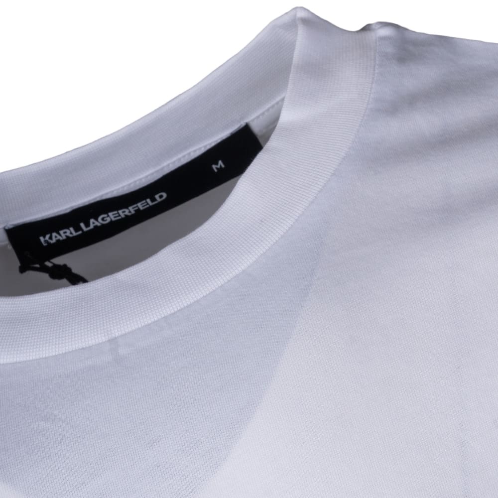 Karl Lagerfeld Λευκό T-shirt C Neck - 755145 562224