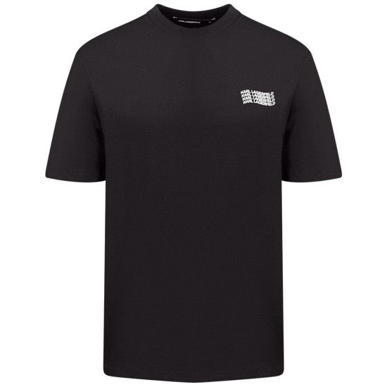 Karl Lagerfeld Μαύρο T-shirt C Neck - 755145 562224