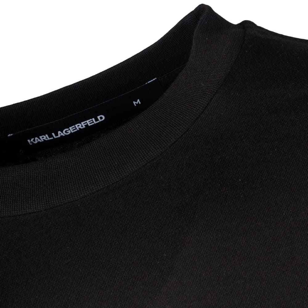 Karl Lagerfeld Μαύρο T-shirt C Neck - 755145 562224