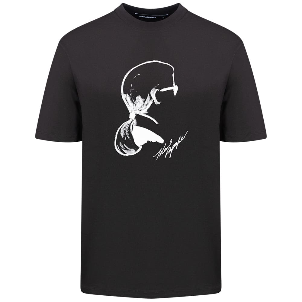 Karl Lagerfeld Μαύρο T-shirt C Neck - 755146 562224