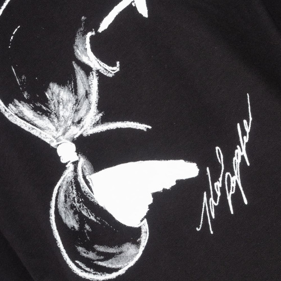 Karl Lagerfeld Μαύρο T-shirt C Neck - 755146 562224