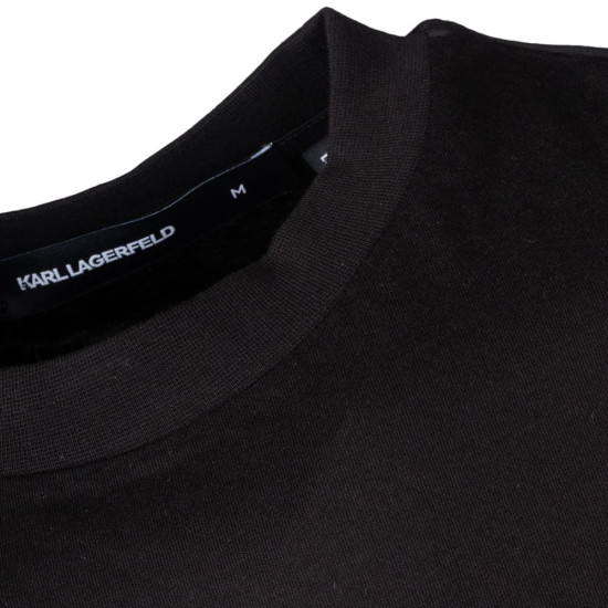 Karl Lagerfeld Μαύρο T-shirt C Neck - 755146 562224