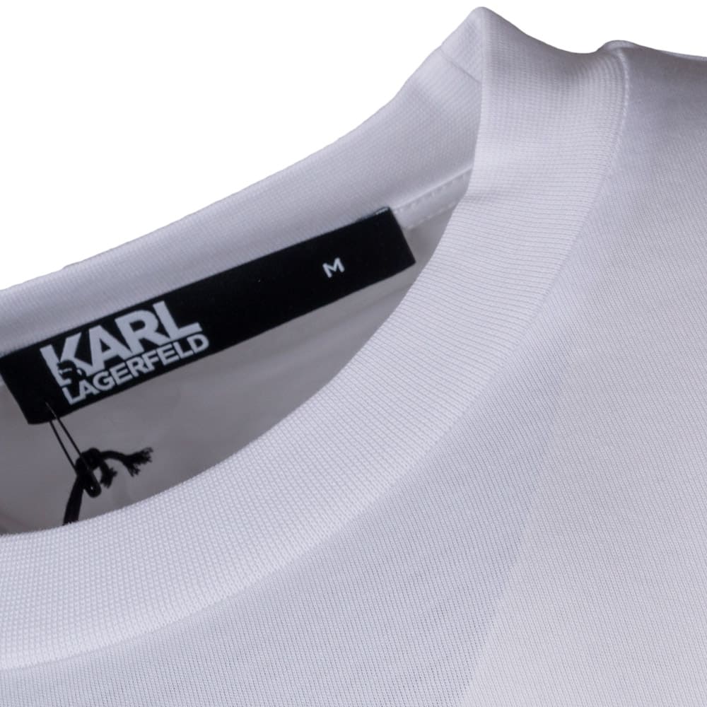 Karl Lagerfeld Λευκό T-shirt C Neck - 755148 542224