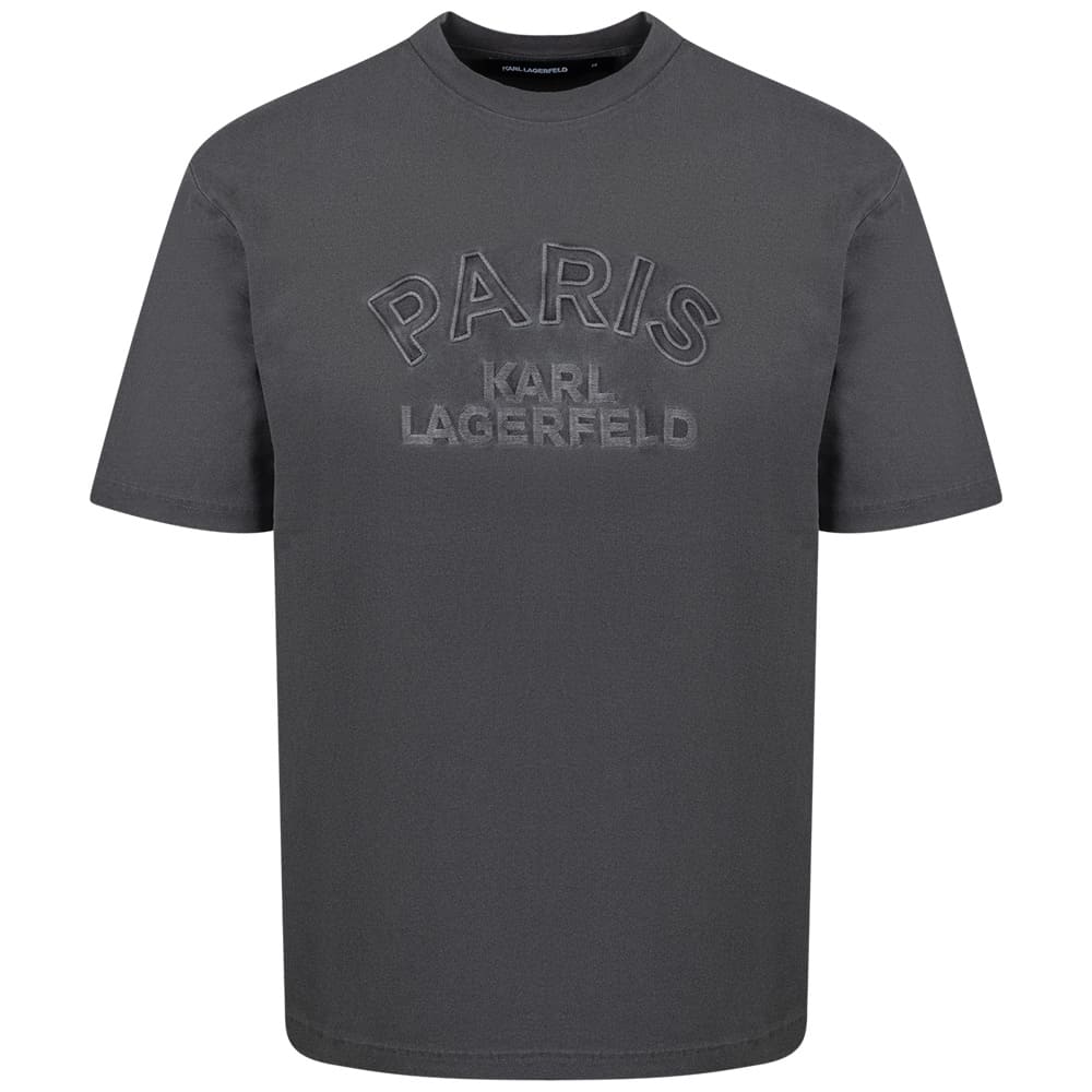 Karl Lagerfeld Γκρι T-shirt C Neck - 755170 563250