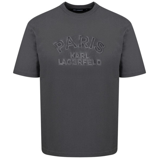 Karl Lagerfeld Γκρι T-shirt C Neck - 755170 563250