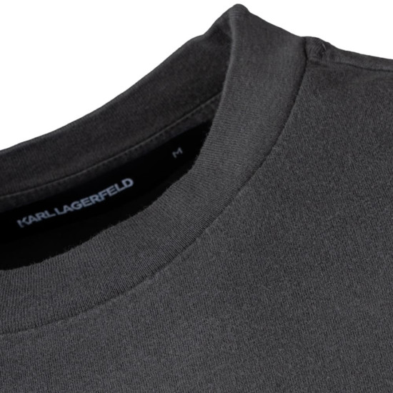 Karl Lagerfeld Γκρι T-shirt C Neck - 755170 563250