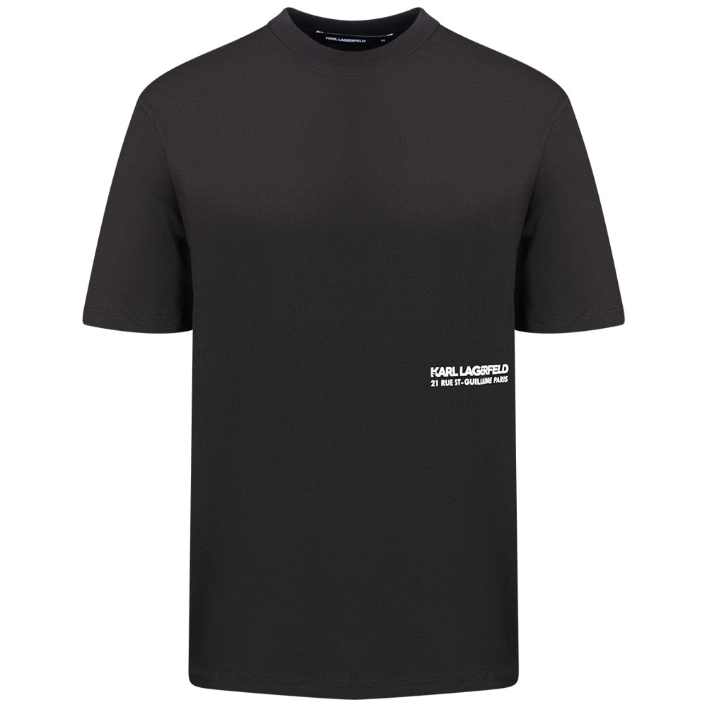 Karl Lagerfeld Μαύρο T-shirt C Neck - 755192 551230