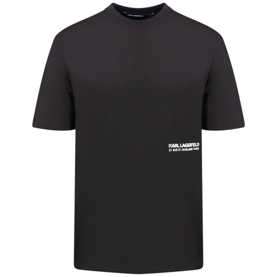 Karl Lagerfeld Μαύρο T-shirt C Neck - 755192 551230