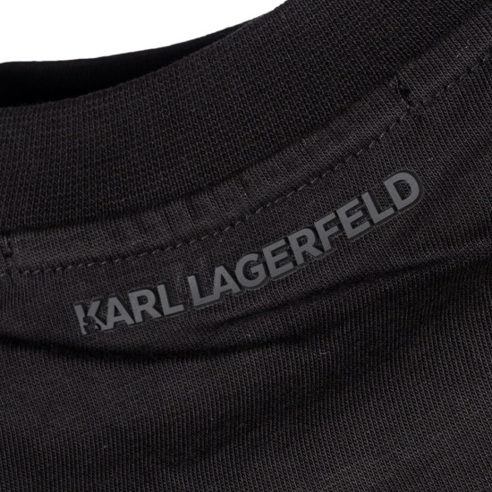 Karl Lagerfeld Μαύρο T-shirt C Neck - 755192 551230
