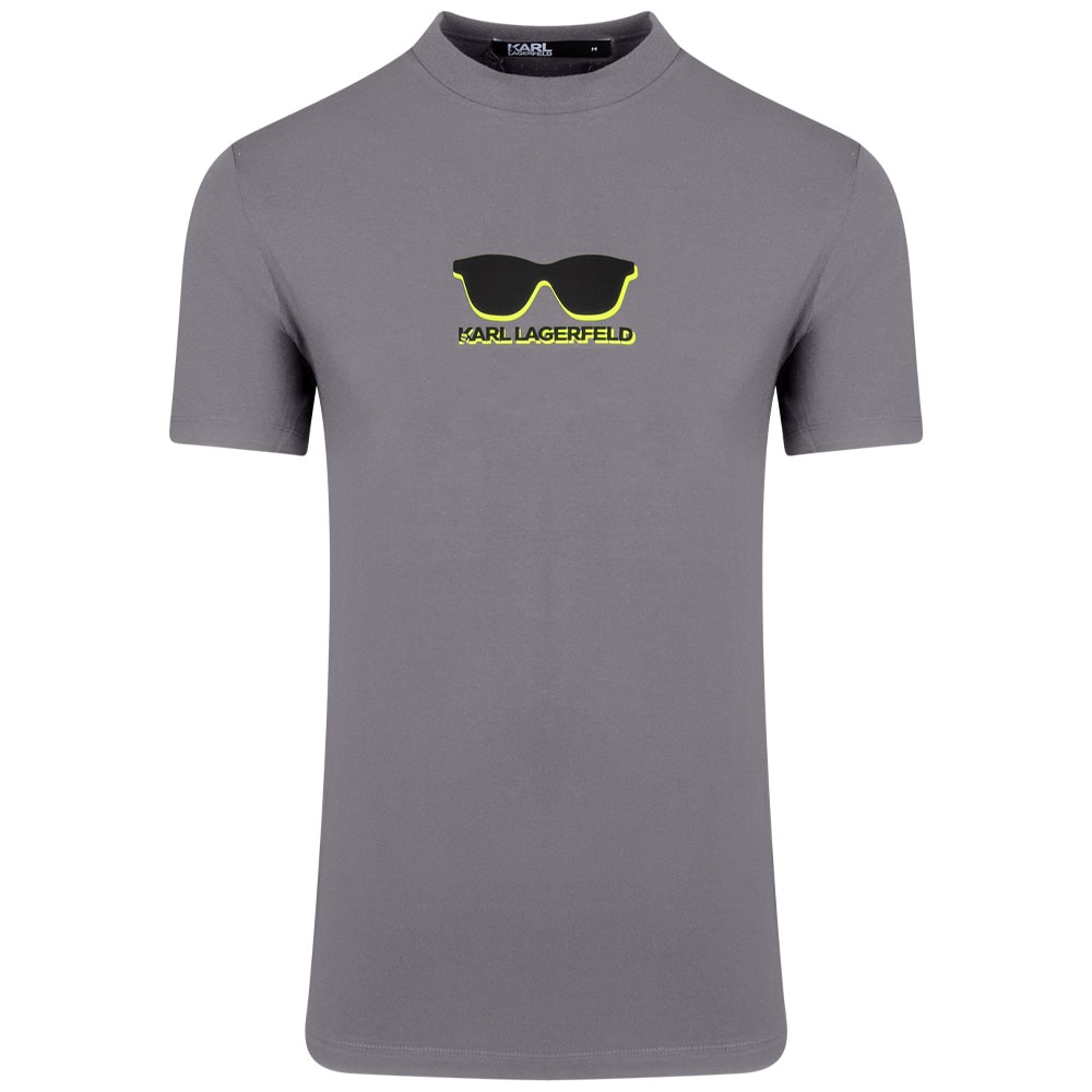 Karl Lagerfeld Γκρι T-shirt C Neck - 755400 552235