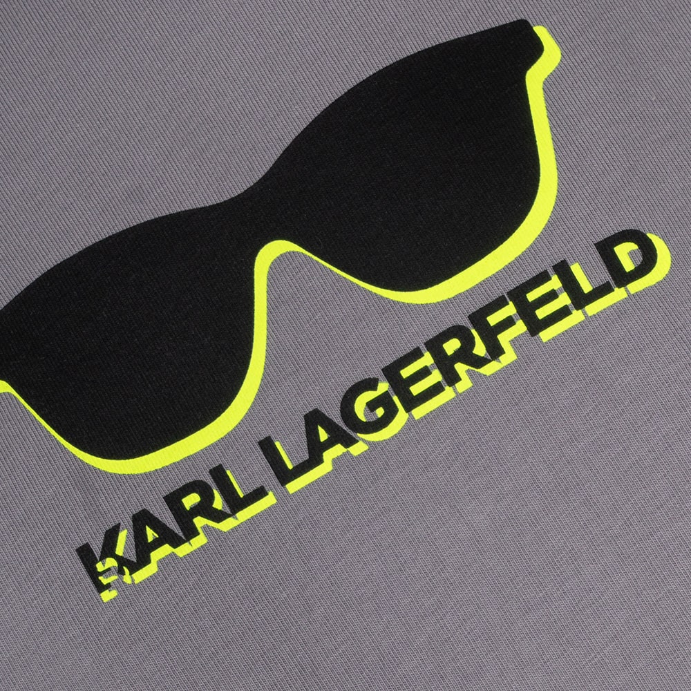 Karl Lagerfeld Γκρι T-shirt C Neck - 755400 552235