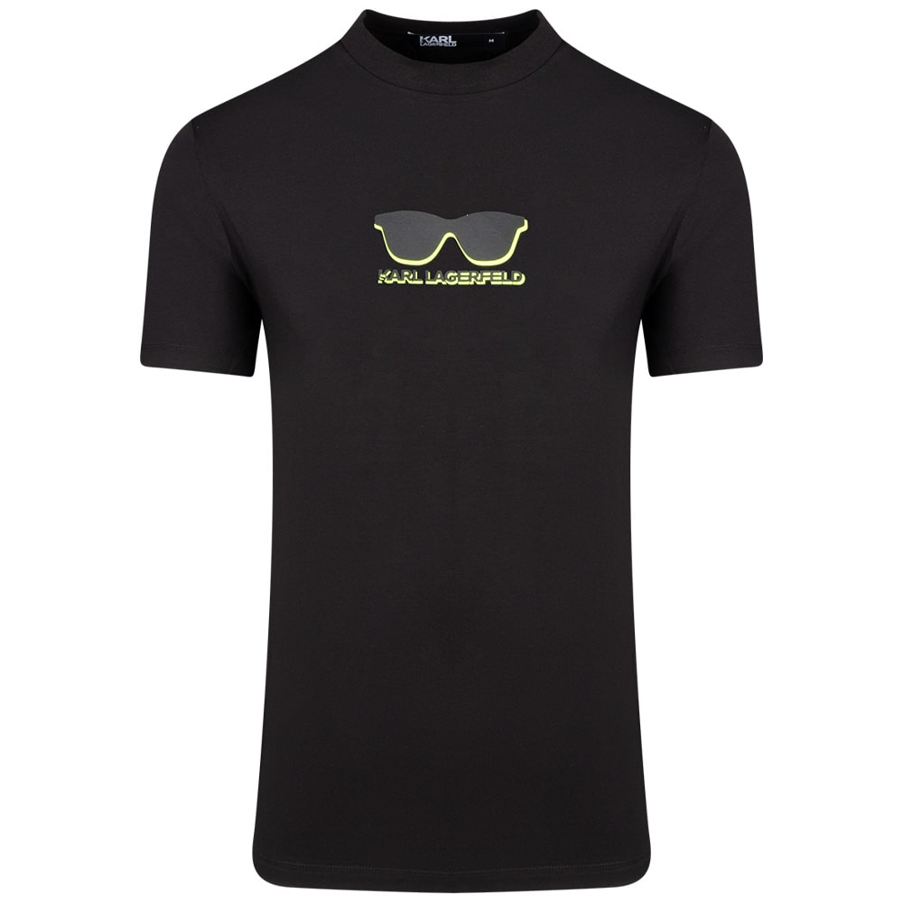 Karl Lagerfeld Μαύρο T-shirt C Neck - 755400 552235