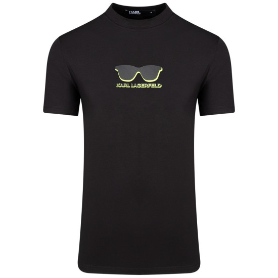 Karl Lagerfeld Μαύρο T-shirt C Neck - 755400 552235