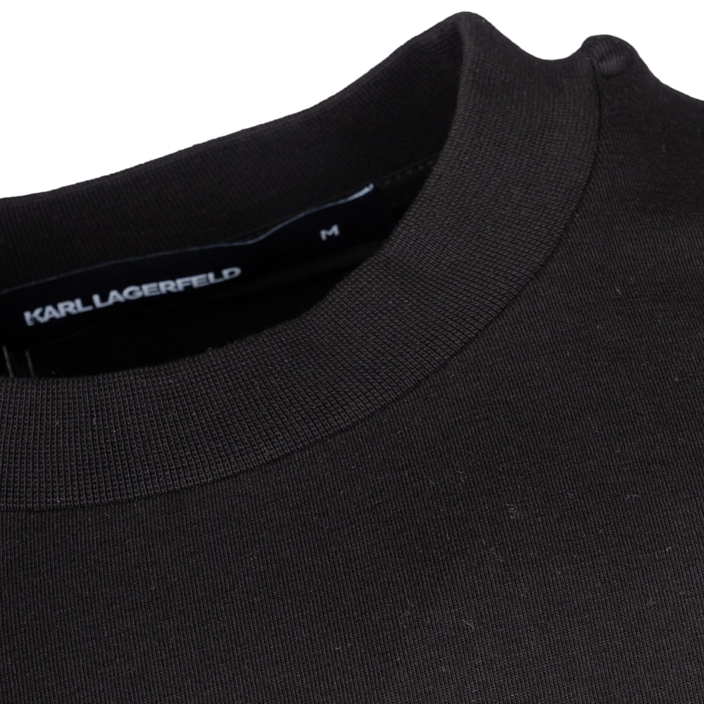 Karl Lagerfeld Μαύρο T-shirt C Neck - 755400 552235