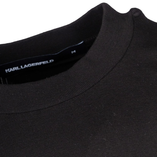 Karl Lagerfeld Μαύρο T-shirt C Neck - 755400 552235