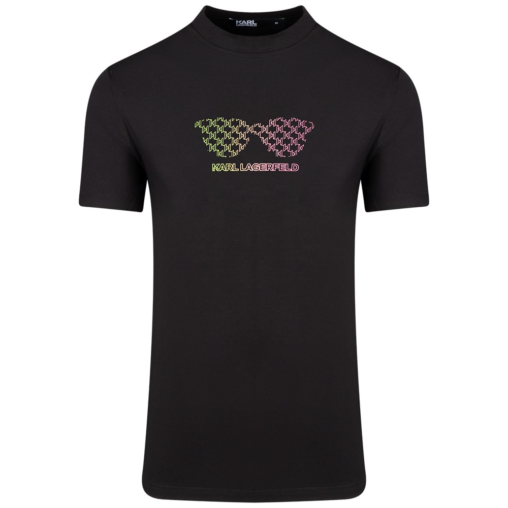 Karl Lagerfeld Μαύρο T-shirt C Neck - 755402 552235
