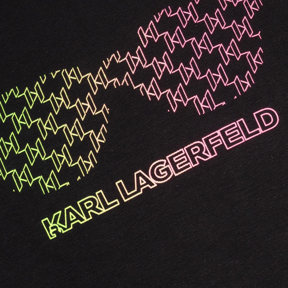 Karl Lagerfeld Μαύρο T-shirt C Neck - 755402 552235