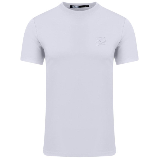 Karl Lagerfeld Λευκό T-shirt C neck - 755403 543221