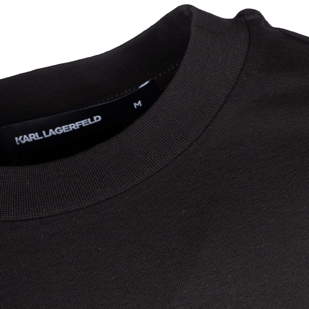 Karl Lagerfeld Μαύρο T-shirt C Neck - 755404 552235