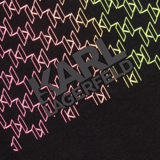 Karl Lagerfeld Μαύρο T-shirt C Neck - 755404 552235