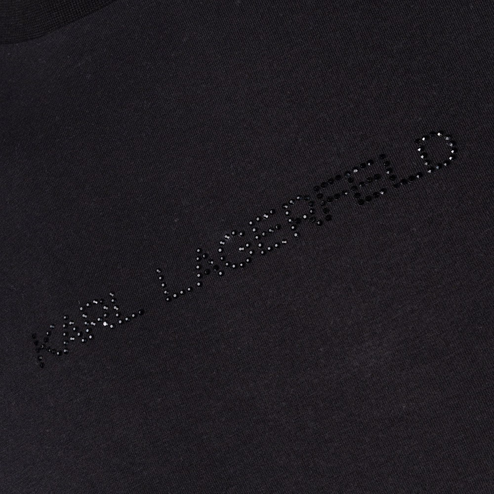 Karl Lagerfeld Μαύρο T-shirt C Neck - 755421 542221