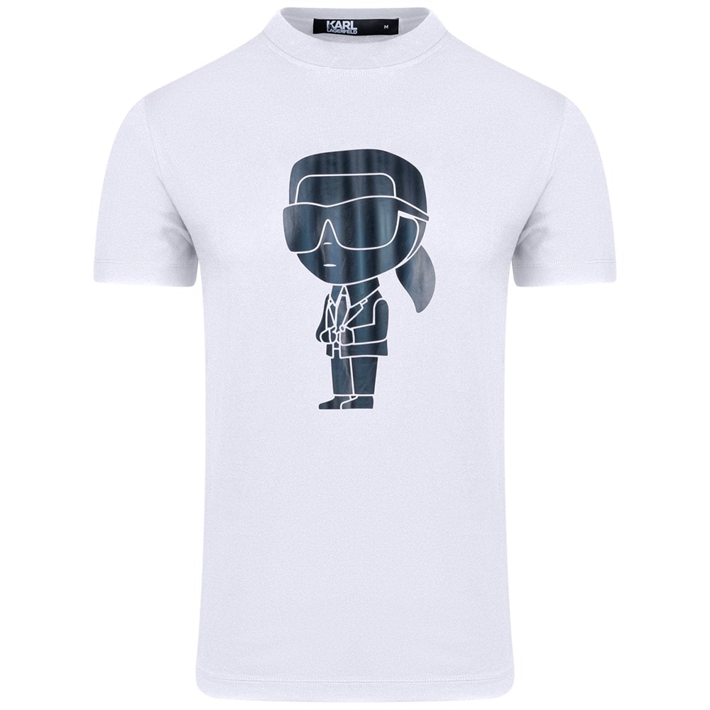 Karl Lagerfeld Λευκό T-shirt C Neck - 755424 542241