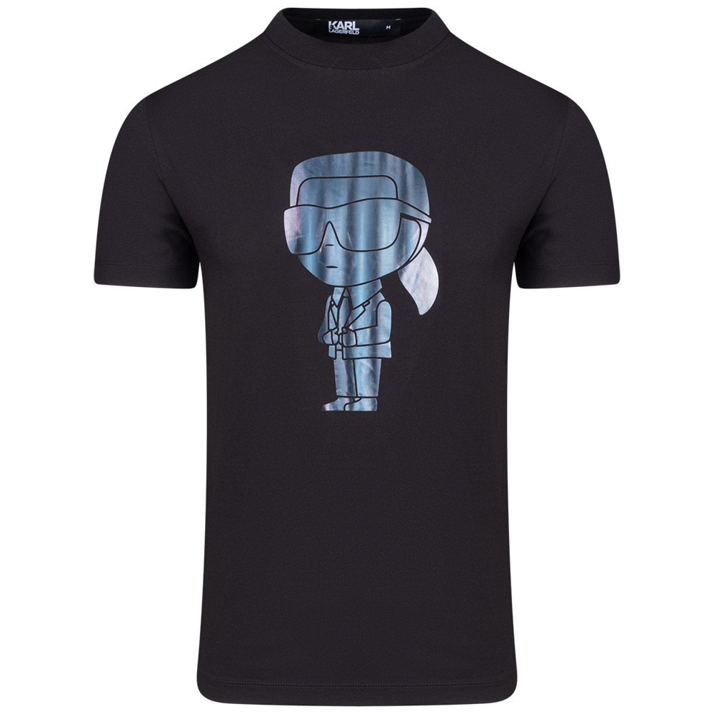 Karl Lagerfeld Μαύρο T-shirt C Neck - 755424 542241