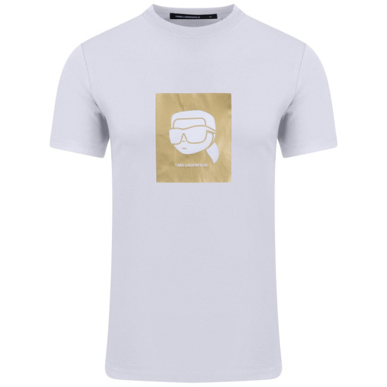 Karl Lagerfeld Λευκό T-shirt C Neck - 755460 551235