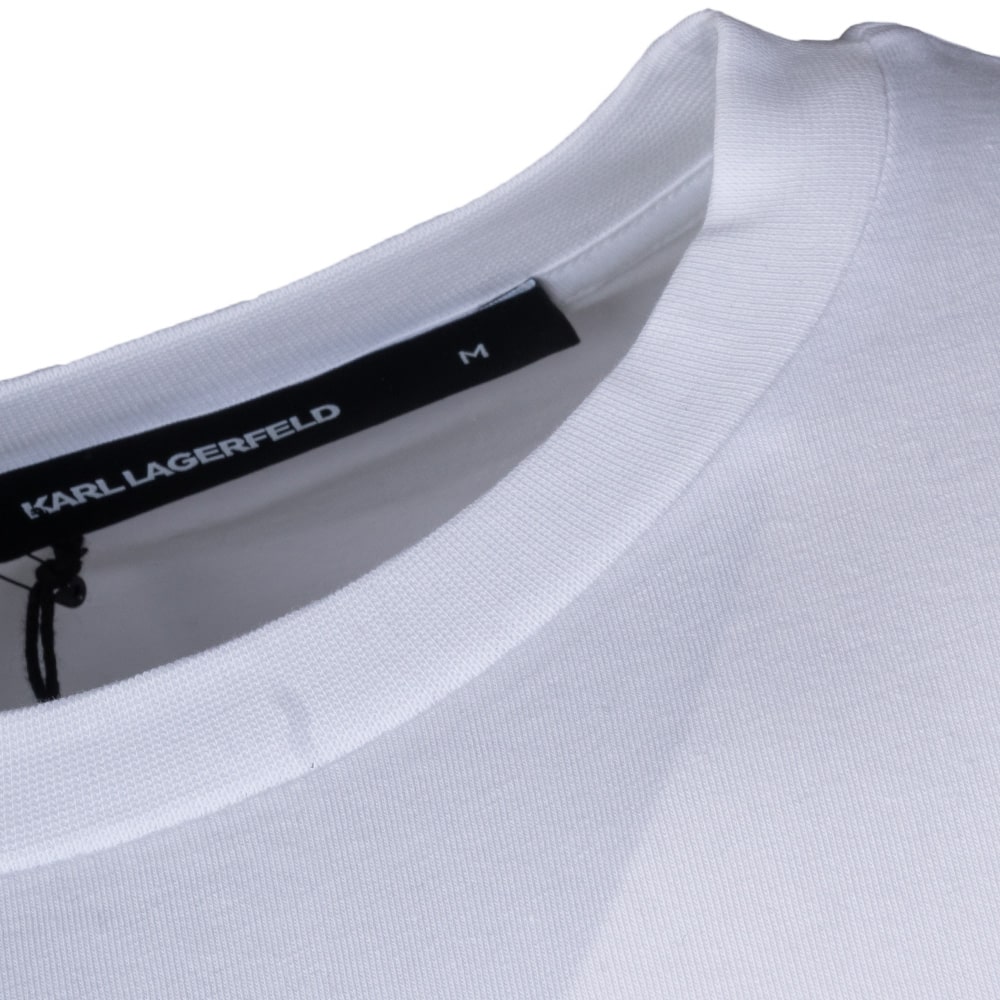 Karl Lagerfeld Λευκό T-shirt C Neck - 755460 551235